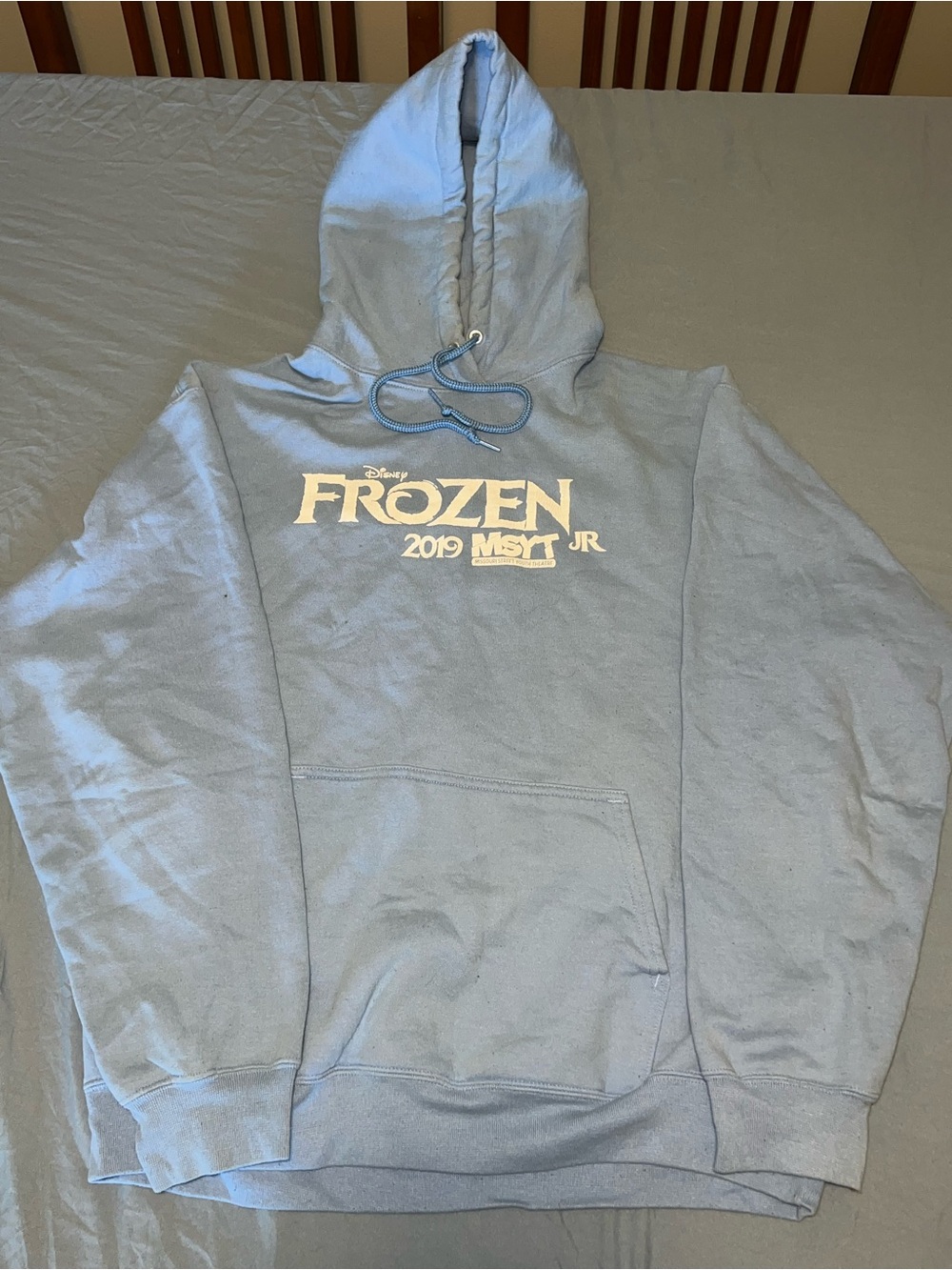 Frozen 2019 Light Blue Pullover Hoodie Local Theatre Group